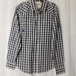 A.Prodigee Checkers Plaid Long Sleeve Shirt XL